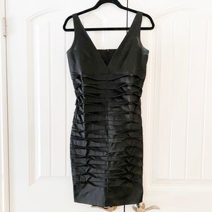 Rinascimento black ruched cocktail dress size 10